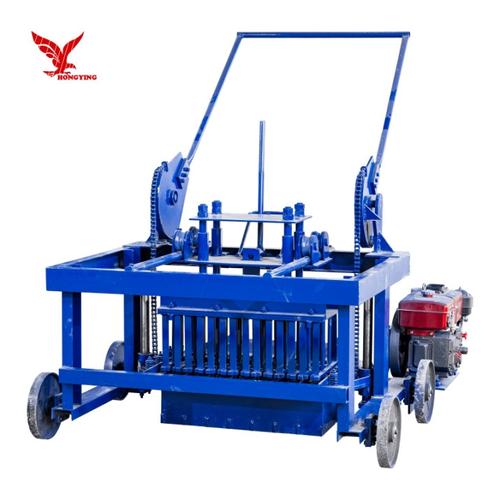 出口定制小型砌塊機 移動式柴油制磚機助力建筑砌塊生產